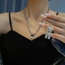 The sweater chain female minimal sweater chain 2021 new tide female net red without blowing the autumn and winter high - end atmosphere