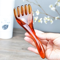 Five-claw combed through head healing and massage comb hair for scratching scalp special relaxer health tool comb scalp