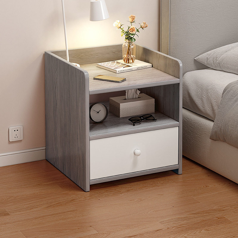 Bedside table home simple modern simple storage cabinet with lock mini locker small bedroom bedside small cabinet