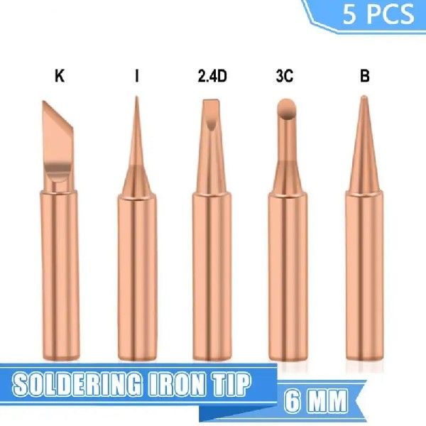 5PCS Copper Solder Head Set 900M Solder Head Internal Hot-Ta