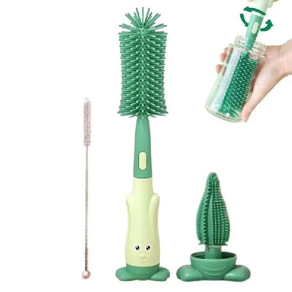 Baby Bottle Cleaning Brush Kit 3 In 1 Multi Functional-Taoba