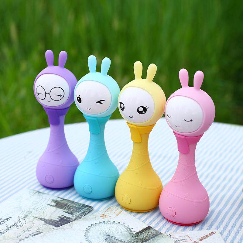 Rattle Toy Fire Rabbit r1 Early Education Puzzle Hand Baby Machine Newborn intelligent 0-year-3 baby Story 1