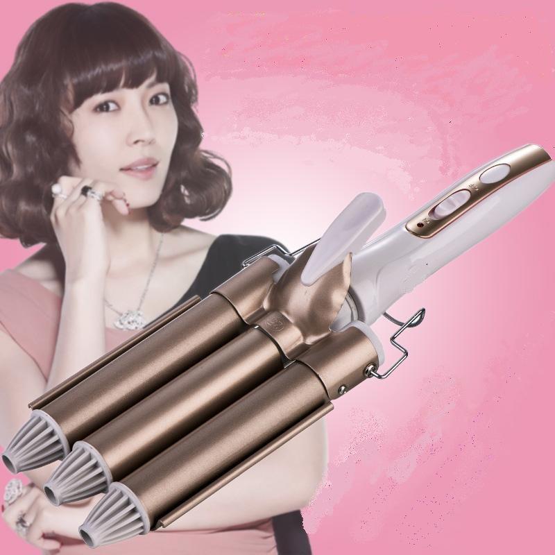 Rod curly hair without injury hair large roll large ceramic coil electrothets negative ion egg roll head instrumental water corrugated splint 3