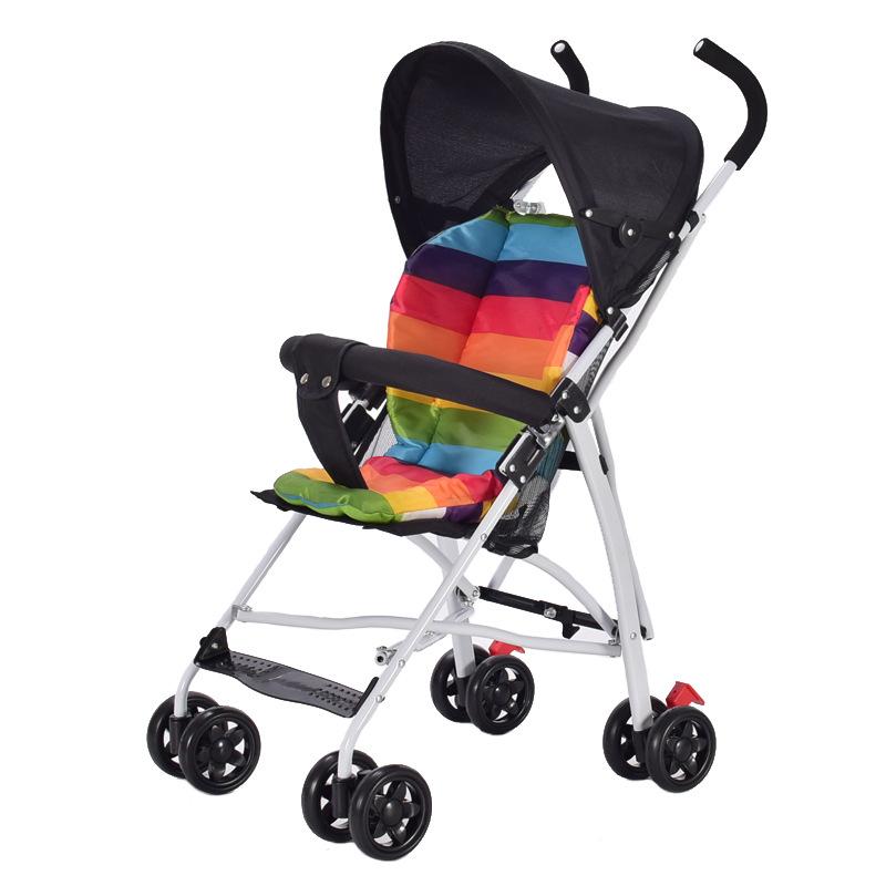Baby stroller folding umbrella car with simple ultra-baby sitting light hand portable child style lying small child summer