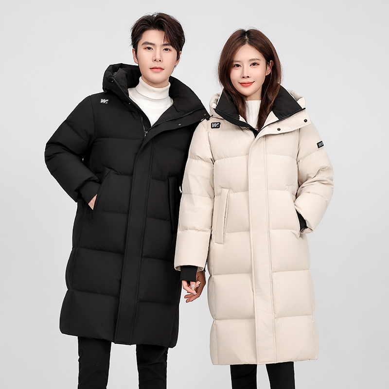 Off-Season Duck down Jacket for Men and Women, Long Style, 2026 Winter New Model, Loose Fit, Thickened, Large Size, White Duck down Workwear Coat Off-Season Duck down Jacket for Men and Women, Long Style, 2026 Winter New Model, Loose Fit, Thickened, Large Size, White Duck down Workwear Coat