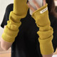 Sleeves for women 2025 new sleeves winter warm and cold-proof versatile pile sleeves knitted sleeves arm sleeves long gloves