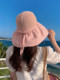 Sun protection hat for women 2026 new summer sun hat foldable vinyl fisherman hat to cover face large brim sun hat