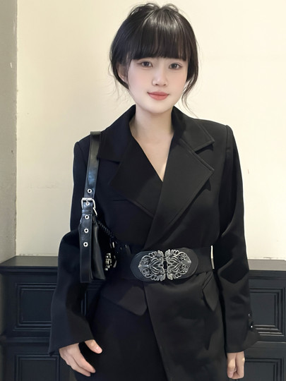 Belts for women with skirts, coats, suits and accessories, high-end elastic dress belts and girdle