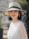 Women's Hat 2026 New Style Beach Straw Hat Summer Fashion Bucket Hat Large Brim Sunshade Sun Protection Face-Slimming Sun Hat