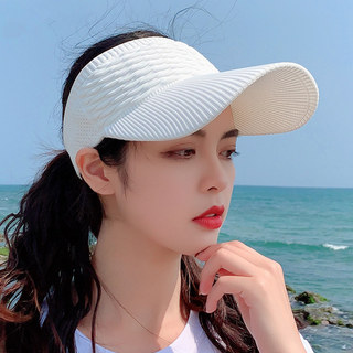 Women's Visor Hat 2026 New Summer Sports Running Sun Protection Sunshade Hat Makes Face Look Smaller Versatile Outdoor Sun Hat