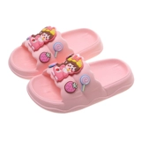 Детские тапочки, летняя мультяшная обувь, милые нескользящие слайдеры для принцессы, мягкая подошва