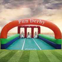 Jump Jump Marseille Track Running Madau Inflatable Water Slide Fun Expand Training Game Props Water Park Water Slide