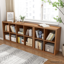 Floating dwarf cabinet bookshelf floating window toy collection cabinet solid wooden free combination bedside simple small bookcase