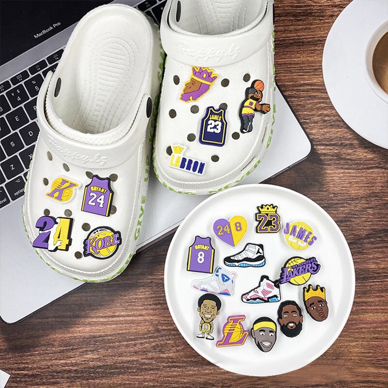 Suitable for Crocs Nba Basketball Star Sports Clogs Shoe Charms DIY Decorative Shoe Accessories