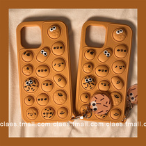 Fun cute decompression applicable iPhone13 12promax Apple 11 with hanging decoration mobile phone shell x xs xr female subsection xsmax 7p anti-fall 8plus silicon