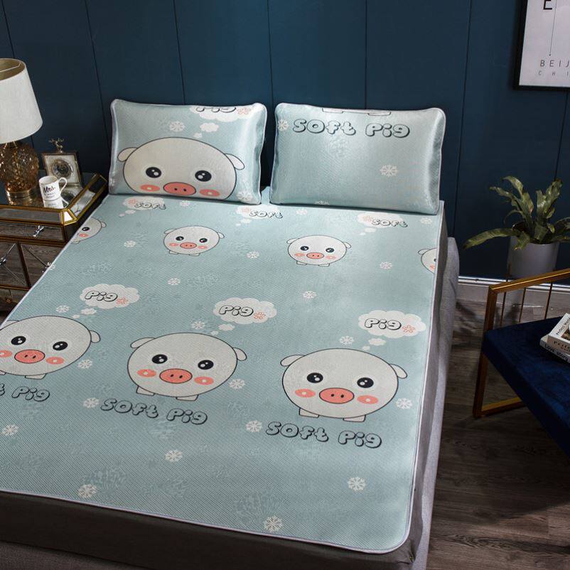 Summer Student Ice Silk Mats 90cm School Bunk Beds Bunk Beds Bunk Bed Single Double Mat Two Sets Air Conditioning Cool Mat