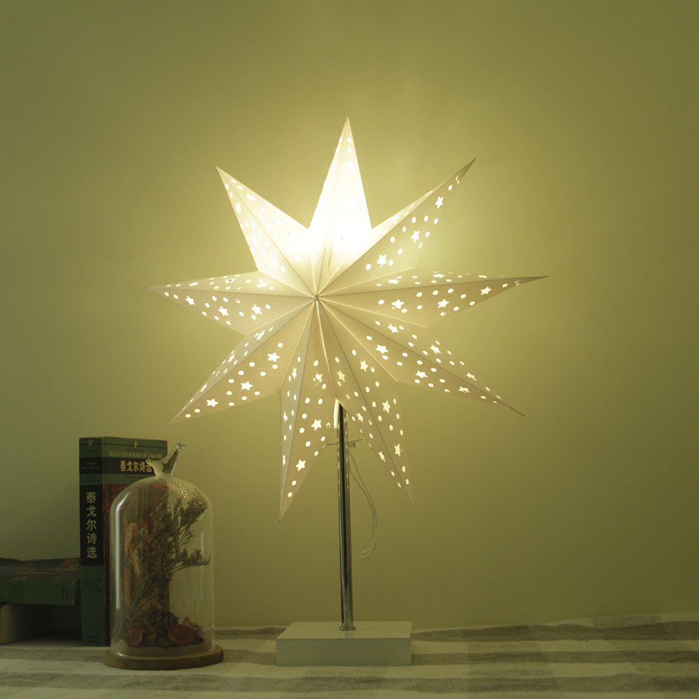 Christmas Star Table Lamp Home Bedroom Bedside Decorative
