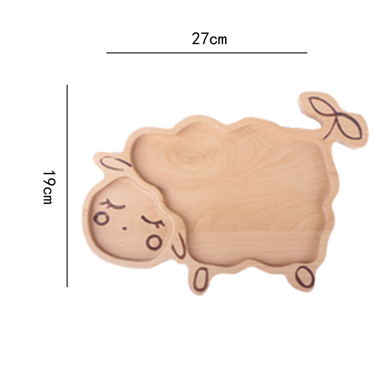 特价 品 giải phóng mặt bằng đặc biệt sáng tạo của Nhật Bản tấm gỗ không thường xuyên món ăn bằng gỗ trái cây dễ thương khay phim hoạt hình trẻ em bộ đồ ăn khay gỗ vuông