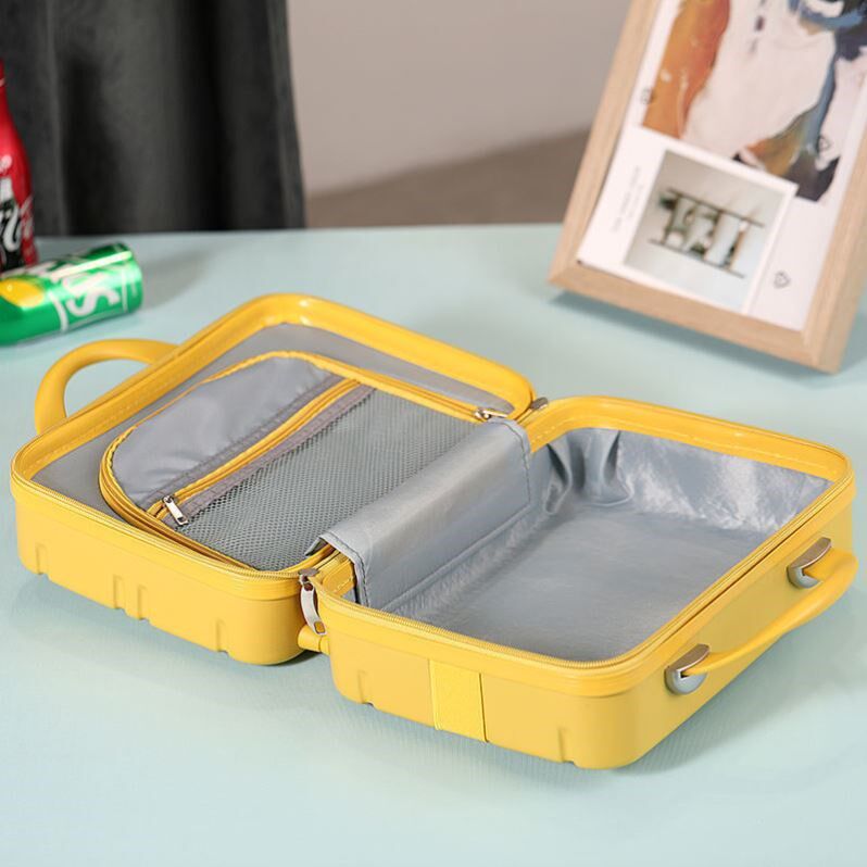 13 Inch Suitcase Woman 12 Inch Makeup Case 13 Inch Password Box Mesh Red Small Document Mini contain the Boomers