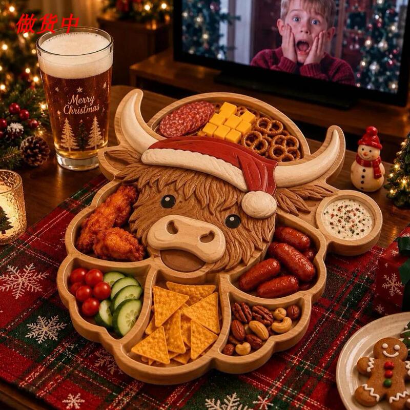 Christmas Snack Serving Tray Creative Home Kitchen Christmas Snack Tray Decoration