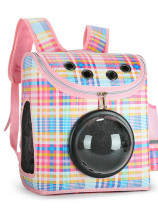 Cat Packs Pet Space Capsule New Ultra-Breathable Kitty Pooch Easy and easy diagonal straddle carrying double shoulder backpack outside with bag