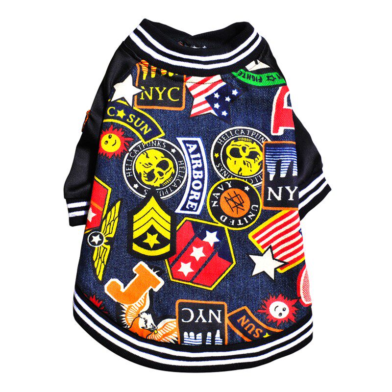 BLUEPORT dog clothes trend autumn and winter warm Shiba Inu Corgi Schnauzer bichon comfortable New Year's clothes