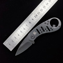 Folding knife high hardness Swiss technology portable small knife body-proof mini bottle opener keychain Spider folding knife