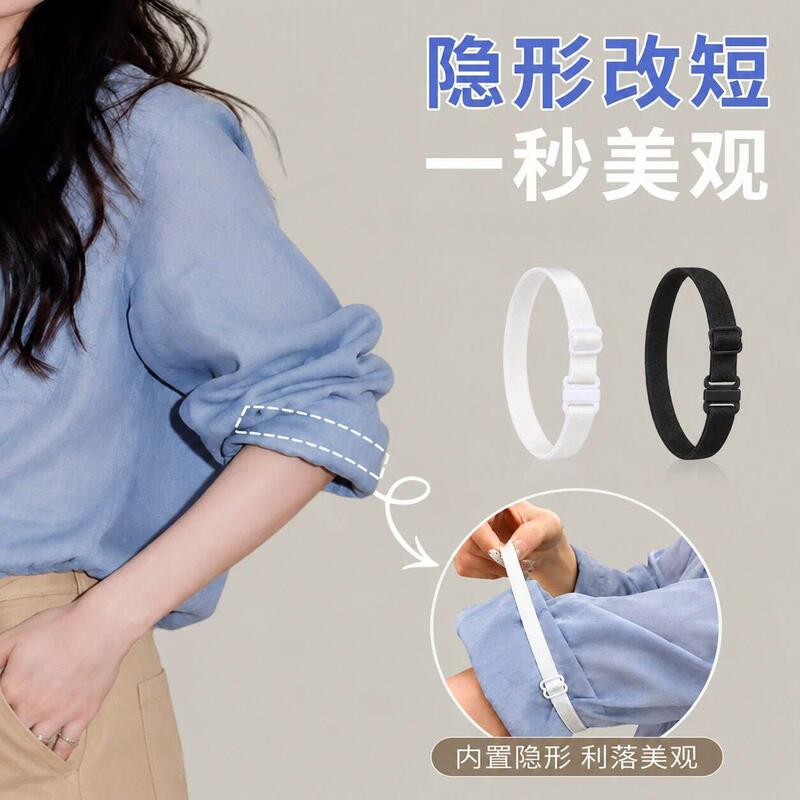 Long Sleeve Shortening Fixer, Shirt Tightening Elastic Cuff Straps, Adjustable Cufflinks, Sleeve Cuffs, Brooch Long Sleeve Shortening Fixer, Shirt Tightening Elastic Cuff Straps, Adjustable Cufflinks, Sleeve Cuffs, Brooch