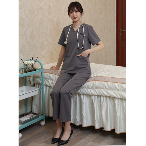 沛梨 Летний лонгслив, униформа врача, короткий рукав