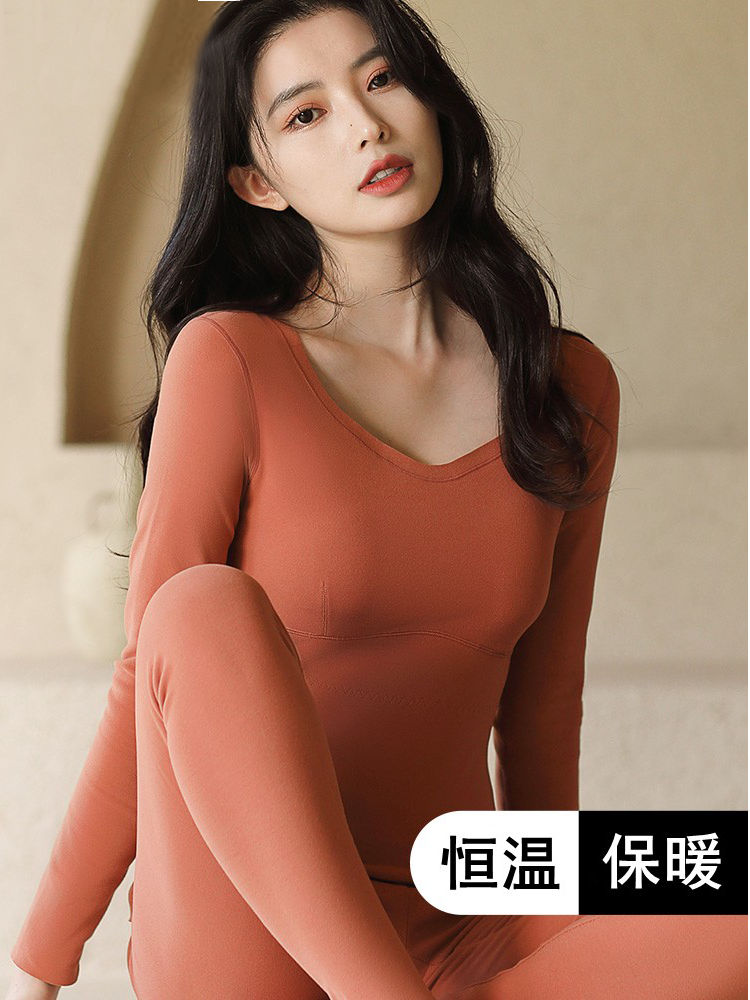 Japanese hot dress female trace beauty spontaneous tropical chest pad blouse pure colored Developer Autumn sanitary pants suit