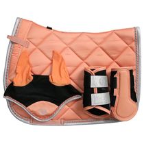 TF harness Coral pink obstacle horse sweat pad set horse earmuffs horse leggings dance horse sweat drawer professional harness