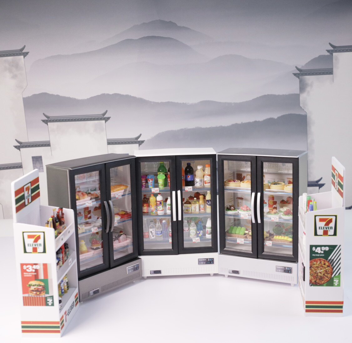 迷你儿童微缩玩具：打造你的小小便利店！仿真冰箱模型让你的孩子爱不释手！-家居-淘宝好物网