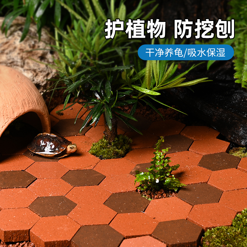 Special Clay Bricks for Tortoise Tank Landscaping, Small Red Bricks for Breeding Tanks, Ring Mirror, Moisture-Retaining Floor Tiles, Substrate for Tortoises Special Clay Bricks for Tortoise Tank Landscaping, Small Red Bricks for Breeding Tanks, Ring Mirror, Moisture-Retaining Floor Tiles, Substrate for Tortoises