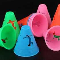 New Pint Ice Skate Roadblock Obstructions Racing wheel sliding pile Cup Windproof Flat Flower Pile Pulley Slip T Ice Slip Corner Mark 