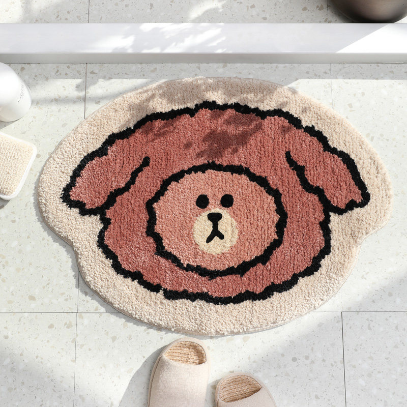 (Blu Roman rhyme said) LINE FRIENDS bathroom absorbent floor mats bathroom floor mats non-slip carpet