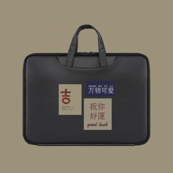 Laptop handbag suitable for Apple macbook Xiaomi air13 3 notebooks pro14 inch Lenovo little new 15 6 cute liner bag Girl small frescoed women's fashion look good