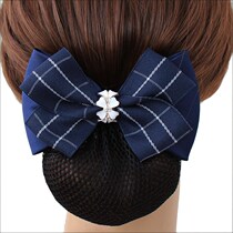 Head flower female Korean fashion stewardess nurse temperament sweet bank simple head flower 2021 new net bag