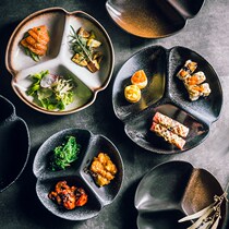 Day-style triple lattice tray ceramic plate creative breakfast count heart tray with snacks disc with dish tray