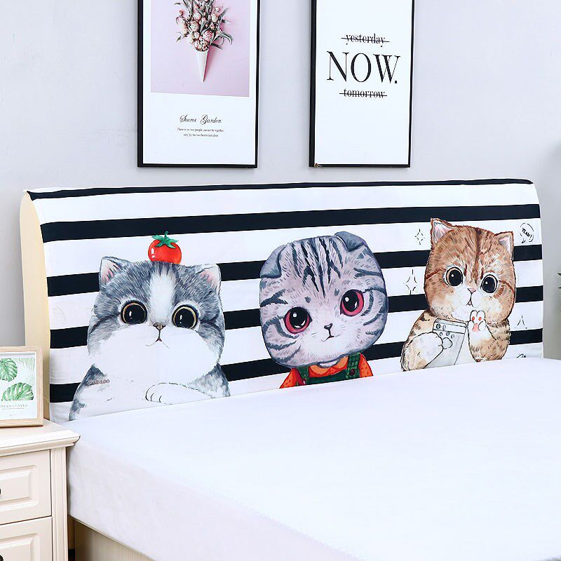 Net play Lib Lib cartoon headboard Red headboard headboard headboard Crystal suede all-bag dust cover 1 2 1 5 1 8 2