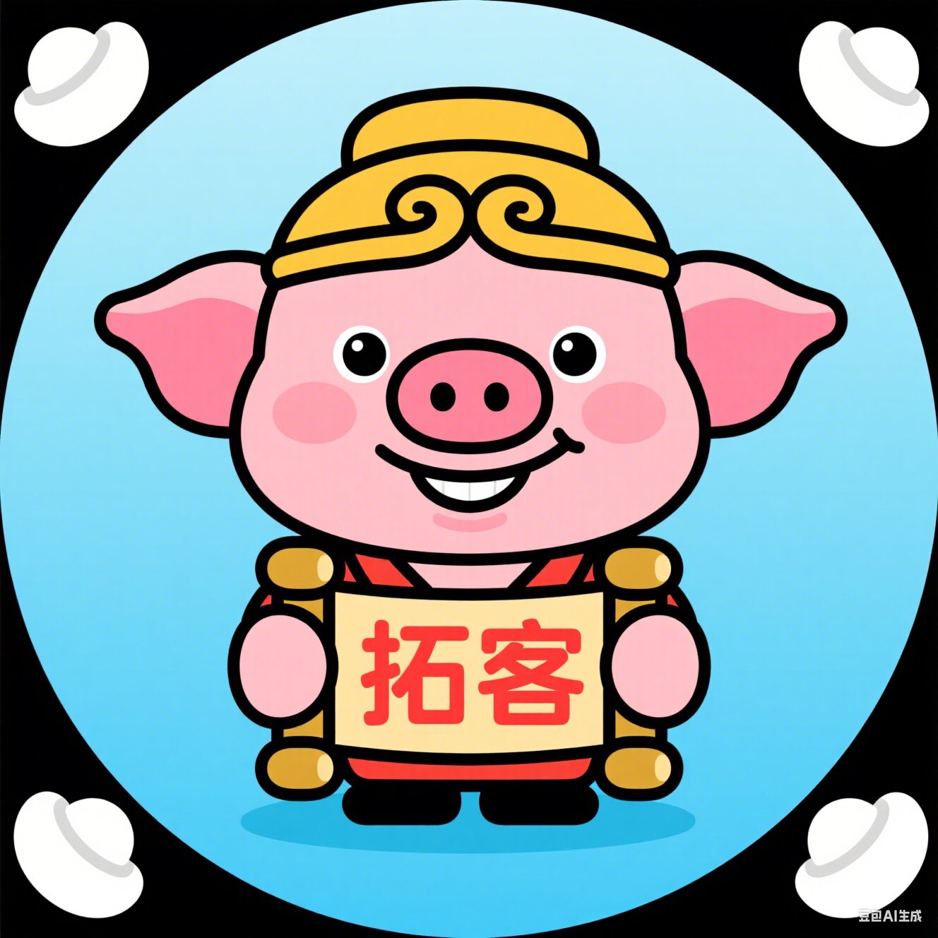 八戒拓客的LOGO