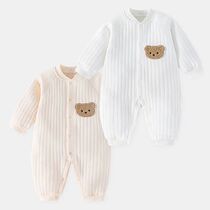 Cotton Baby Clothes Newborn Baby Romper Cartoon Bear Long