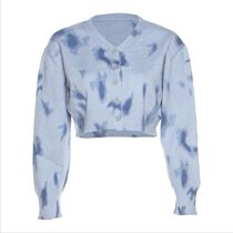 Autumn new womens slim slimming navel fashion V-neck