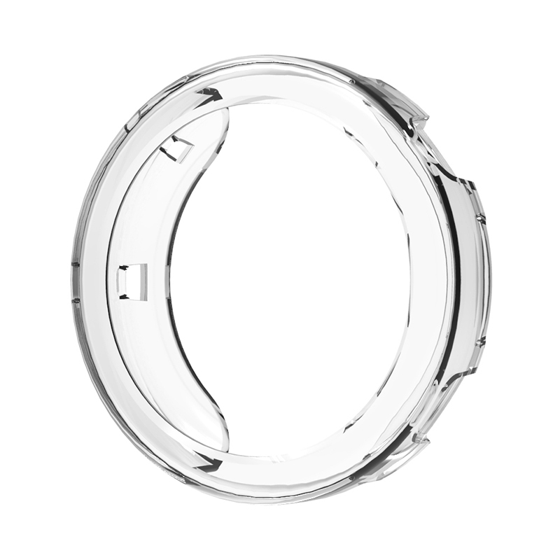 Suitable for Huawei Gt5 Watch Protective Case, Gt6 Silicone Huawei Watch Gt7 Protective Cover, Half-Pack Tpu Anti-Drop Case, Silicone Soft Case, 41mm Watch Dial Accessories, Transparent Case, Hollow Design for Men and Women