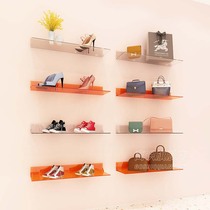 Shoe bag store clothing store nail salon wall display rack acrylic wall rack shoe bag display wall hanging display