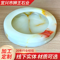 Jade ashtray round creative living room ashtray home decoration gift home office decoration
