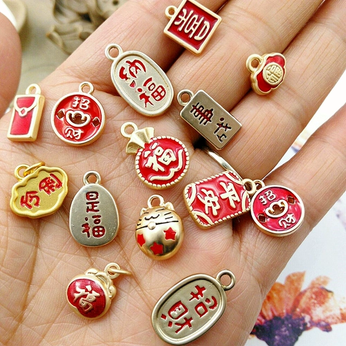 Металлическая подвеска, защитный амулет, резинка для волос, браслет с одной бусиной ручной работы, аксессуар, DIY