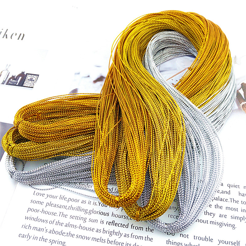 Jewelry label gold and silver line DIY jewelry accessories label tag wear pendant multi-purpose thin line price tag hanging line