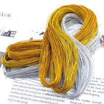 Jewelry label gold and silver line DIY jewelry accessories label tag wear pendant multi-purpose thin line price tag hanging line