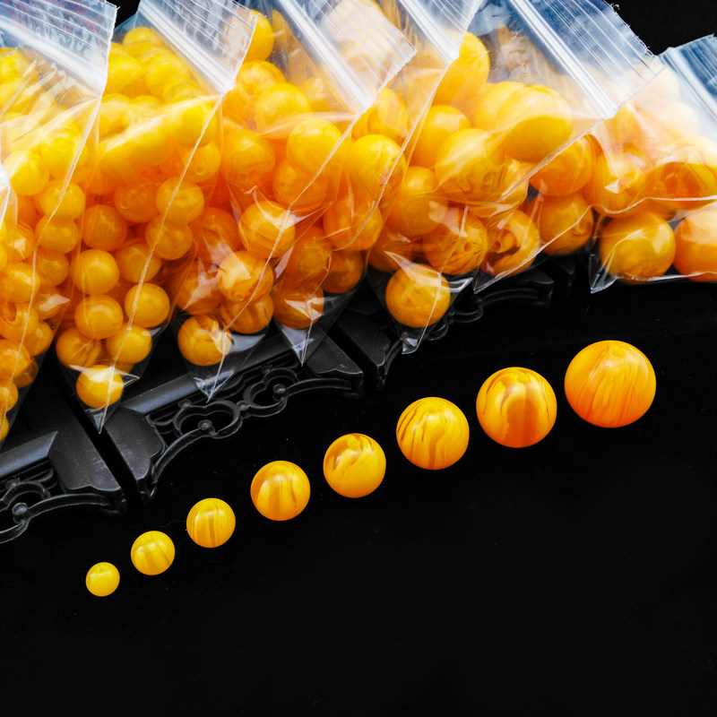 Beeswax medium-yellow round beads diy jewelry accessories accessories beads beads bracelet loose beads resin imitation beeswax bracelet