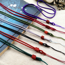 Small round rope plain rope necklace rope DIY handmade woven agate jade pendant pendant jewelry material accessories lanyard
